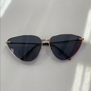 Rose Gold Cat Eye Sun Glasses
